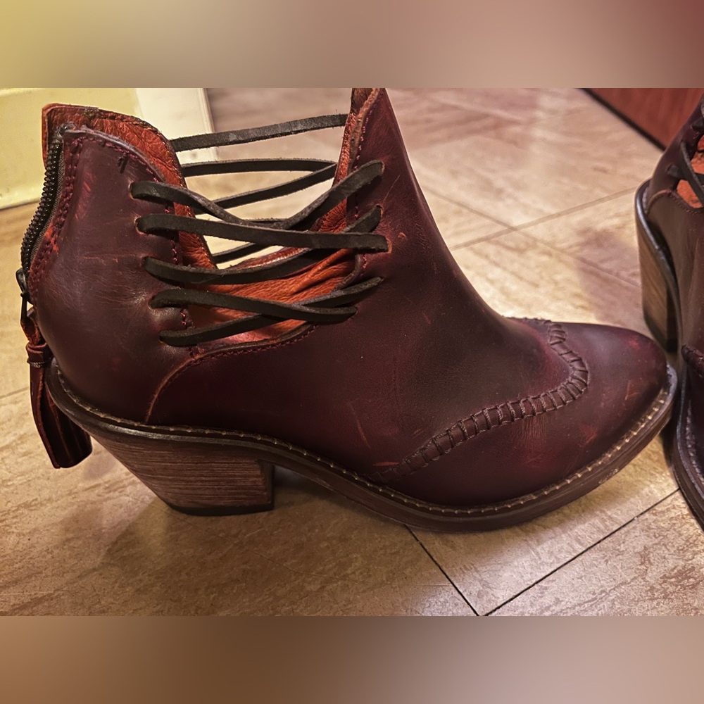 Heritage Corral Western leather booties